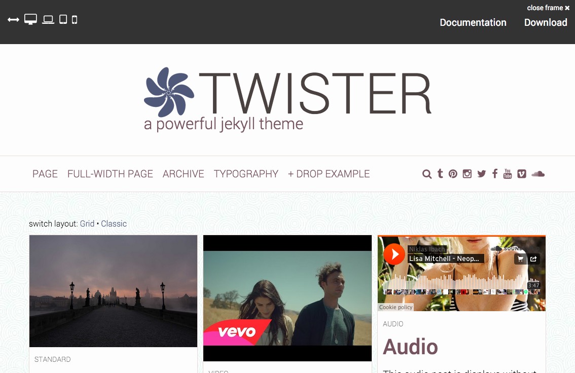 Twister Jekyll Theme